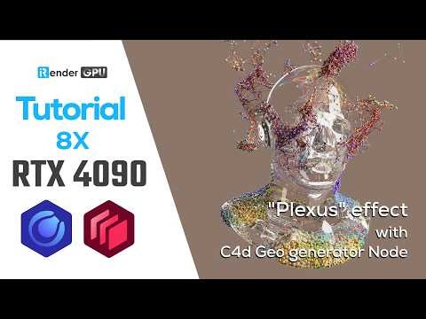 Plexus effect with C4D Geo Generator Node | Tutorial | iRender Render Farm