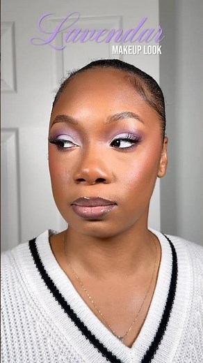 Quick Lavender Eyeshadow Tutorial Makeup Look 💜 | Makeup for Brown Skin