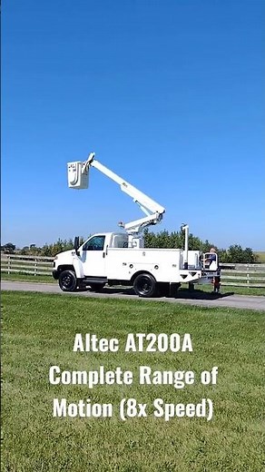 Altec At200A Bucket Truck Complete Range of Motion in under 30 Seconds