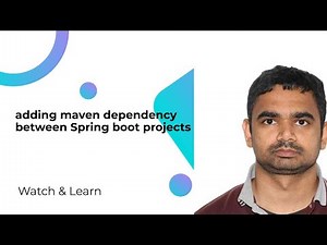 adding maven dependency between Spring boot projects
