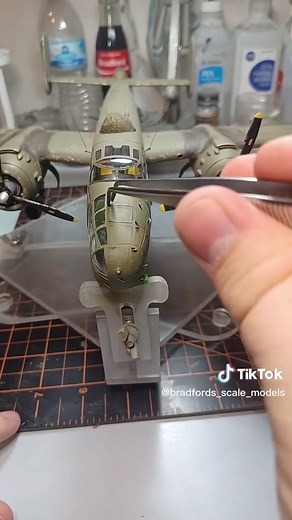 Revell B-25J Masking Tape Removal Process