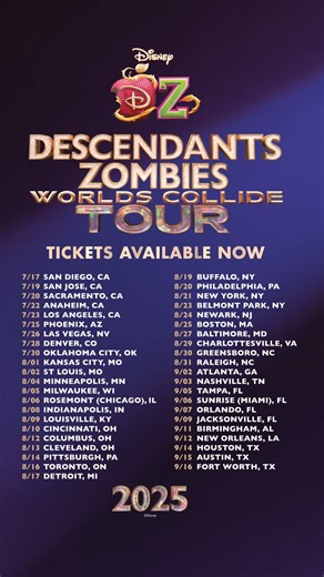 13K views · 132 reactions | Let's get hype!  More songs from the setlist on the #DZWorldsCollideTour are here. Which song are you most excited to see performed live? The Descendants/Zombies Worlds Collide Tour is coming soon to an arena near you, get tickets now: https://descendantszombieslive.com/ | Walt Disney Records | Facebook