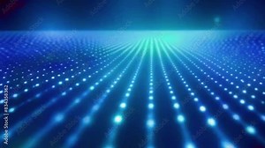 A grid of dots that light up in patterns corresponding to the music intensity, 4k High-Quality Video Background Animation