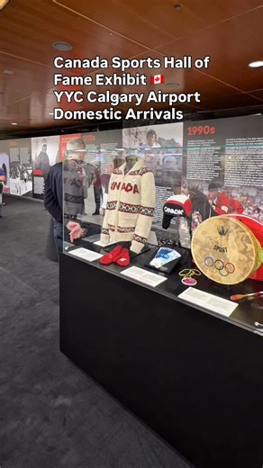 YYC Calgary Int'l Airport on Instagram: "Come explore a brand‑new exhibit at YYC: 70 Years of the Order of Sport! Dive into Calgary and Canada’s biggest sport moments through immersive digital storytelling, interactive touchscreens and museum‑grade artefacts exclusive to YYC from @cansportshall Canada’s Sports Hall of Fame, now open for three years. The best part? You don’t need to be travelling. Come visit and grab a coffee at Deville while you’re here. ☕️ 📍 Domestic Arrivals, Door 4 #OrderOfS