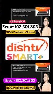 Dish TV 301 error scan 303 channel scan advance settings 102 error 201 error LNB skew setting