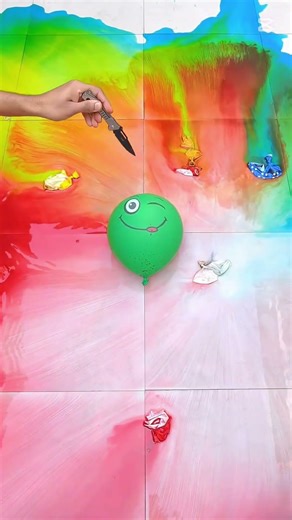 Funny Balloon Experiment #poppballons #relaxing #orbeez