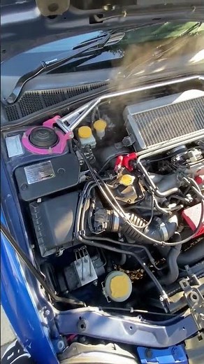 Subaru WRX blows up