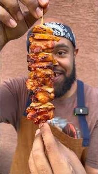 Pineapple chicken skewers