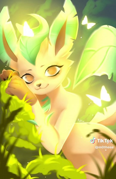 Leafeon SpeedPaint X: M0theee Tg: m0theee FA: Mothee #Leafeon #pokemon #art #eevee #eeveelution