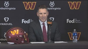 "This is where I want to be" | Commanders new GM Adam Peters talks head coach search, building an elite team in Washington