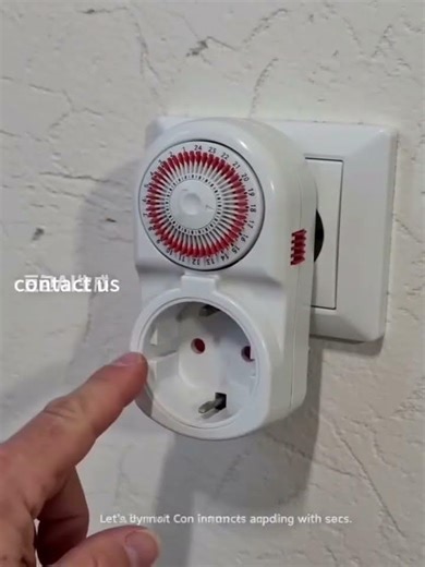 24-Hour Mechanical Timer Socket (EU Plug) --Automate Home Appliances,Save Energy.