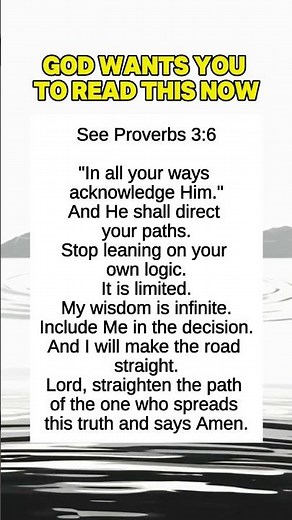God Says: Acknowledge Me and I Will Direct Your Path | Proverbs 3:6