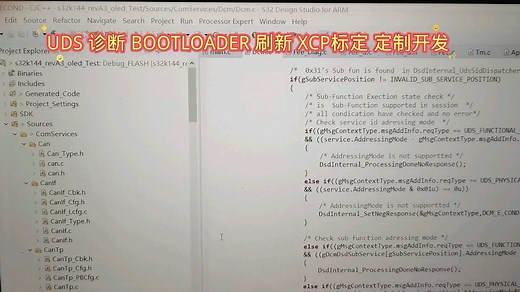 UDS诊断 UDS BOOTLOADER XCP标定 AUTOSAR网络管理 软件开发，汽车电控设计 S32K144 TC397 TC387 需要定做的朋友