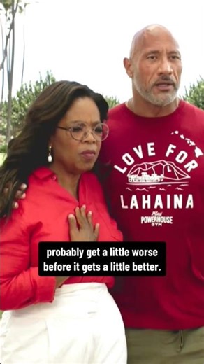 Oprah Winfrey, Dwayne Johnson team up to help Maui wildfire victims #shorts