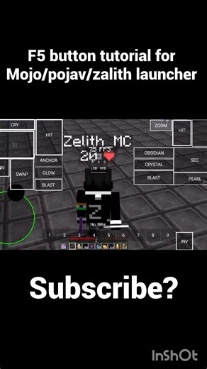 F5 button tutorial for mojo/pojav/zalith launcher 🔥 #minecraft