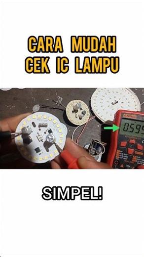 Cara Mudah Cek IC Lampu LED #servislampuled #servislampu