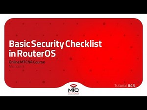 Basic Security Checklist in RouterOS
