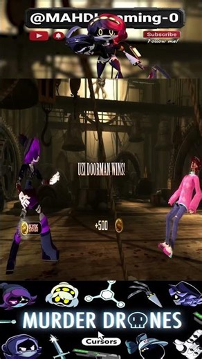 UZI DOORMAN VICTORY ANIMATION SHOWCASE! Murder Drones' Worker Drone in MK9 Mod #shorts