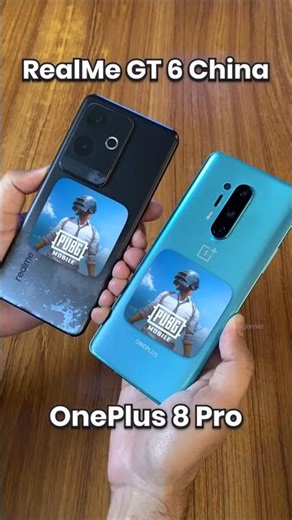 OnePlus 8 Pro vs Realme GT 6 PUBG Test #comparison #shorts