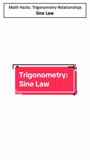 Sine Law - Trigonometry #mathhack #mathtrick #trig #trigonometry #highschool #grade10 #mathhelp #tutorial