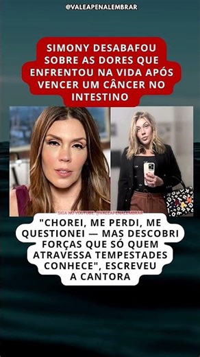 DESABAFO FORTE: Simony fala sobre dores e cicatrizes da vida