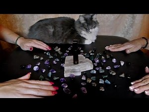 ASMR With Free Spirit & WhispersRed ASMR 💜 Crystal Grid and Essential Oil Blending!