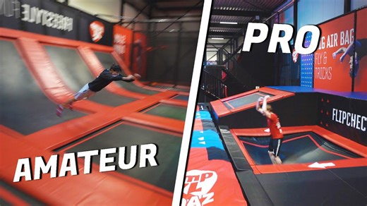 Pro Tricks vs Amateur Fails – Trampoline Challenge!