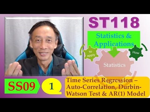 Time Series Regression – Auto-Correlation, Durbin-Watson Test & AR(1) Model
