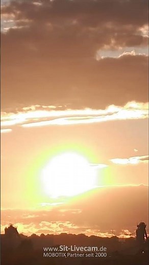 Sonnenuntergang Zeitraffer mit Webcam Mobotix M1 ONE Vario Tele Kamera #sunset #timelapse #mobotix