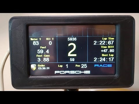 4.3" Nextion 'Sim Racing Dashboard' in 3D Printed Case 👀QUICK BUILD VIDEO👀 [SIM RACING HARDWARE]