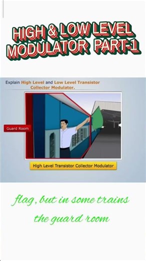 High And Low Level Transistor Collector Modulator In English#TheBTEducator