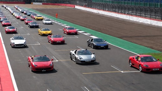 Ferrari parade dominates Silverstone circuit
