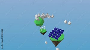 4k video of global warming resources for a bright future.