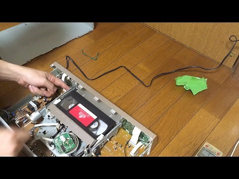 テープが出てこない、勝手に巻き戻る、ジャンク1000円のVHSビデオデッキを修理する。