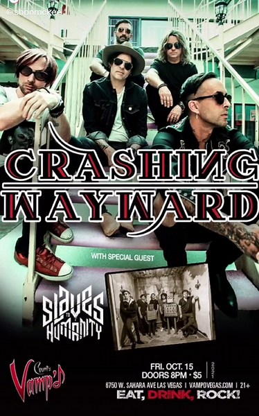 The debut of CRASHING WAYWARD! Friday, October 15, 2021 at Count’s Vamp’d in Las Vegas, NV. #NewMusic #lasvegas ##rockband #music