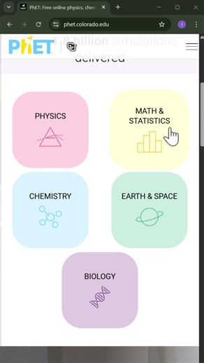 Learn interactive simulations #study #science #education