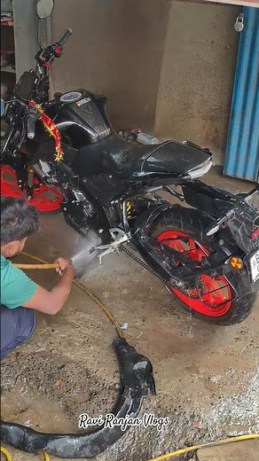 washing Time 🏍️ #ytshorts #shorts