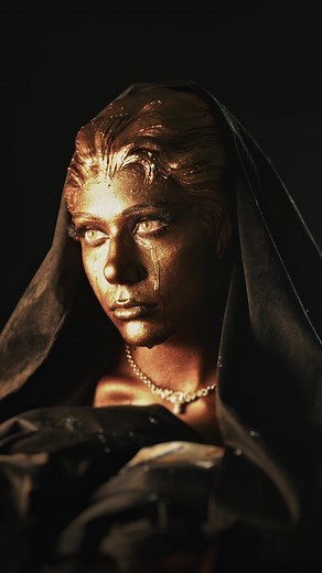 Met Gala Bronze Statue Makeup Tutorial