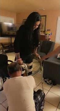 Standing up with leg braces!SUBSCRIBE to my journey!💜#subscribe#2024 #spinalcordinjury