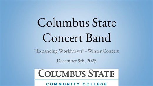 CSCC Concert Band - 2025 Winter Concert
