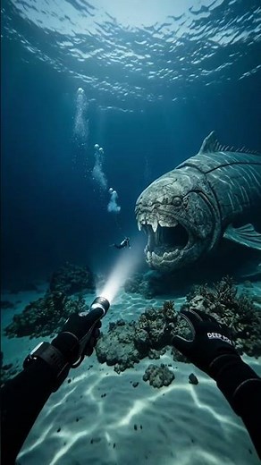 The Diver Didn't See the Giant Fish Behind Him…