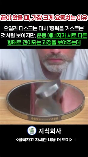 포기하지 않는 진동, 오일러 디스크에서 배우는 물리학과 인생
