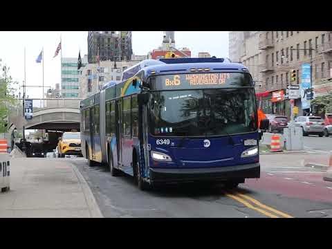 NYCT Bus: 2025 New Flyer XD60 #6349 on the Bx6 at 161st Street and River Avenue (Yankee Stadium)