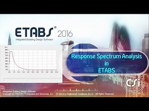 Response Spectrum Analysis in ETABS