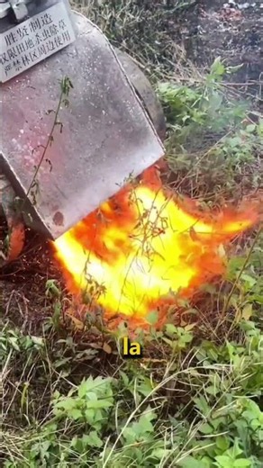 Why does it burn old, dry grass this way?