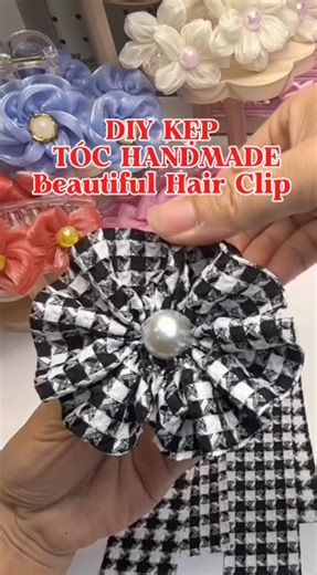 DIY kẹp tóc handmade | Beautiful hair clip tutorial