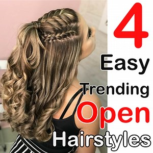 76K views · 2.3K reactions | 4 Easy & Trending Open Hairstyles Step By Step | Star Beauty & Fashion | Facebook