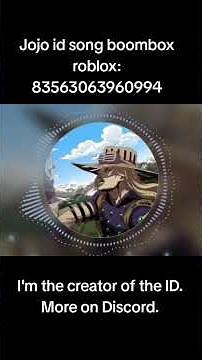 Jojo id song boombox roblox #song #music #roblox #роблокс #jojo #boombox #stellballrun #jjba #anime
