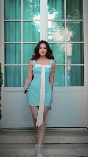Cannes International Film Festival | Hannah El Zahed shines in an elegant summer look in a sky-bl...