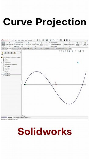 curve Project in solidworks | Solidworks Tips and Tricks #cad